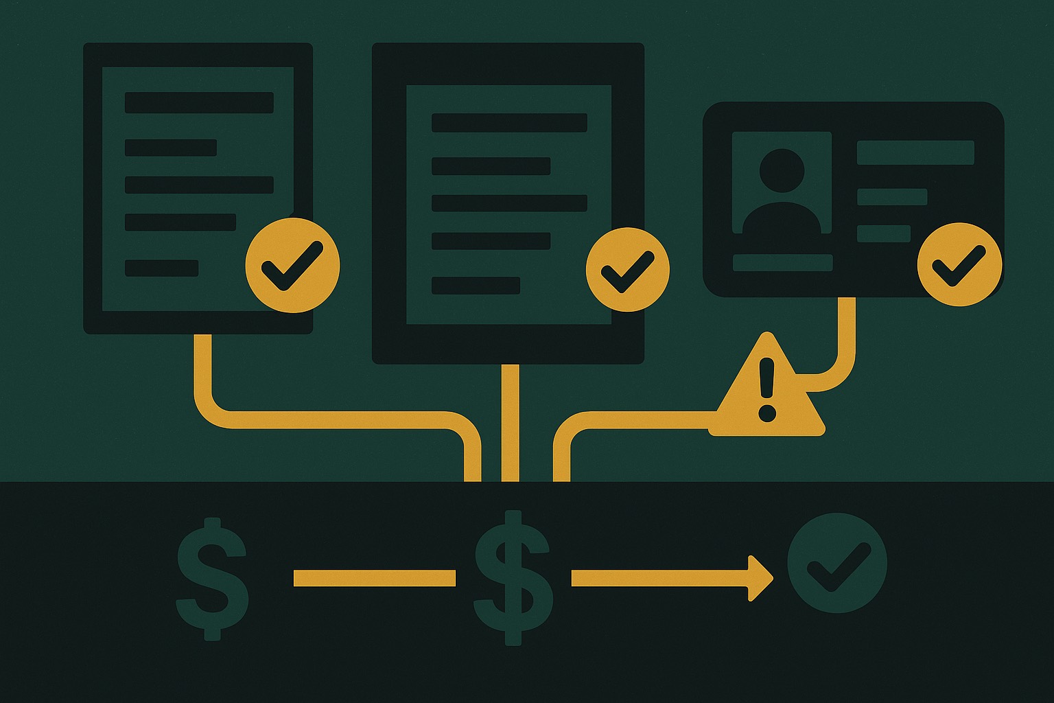 Credit evaluation agent verifying and cross-checking loan documents — payslip, bank statement and IC